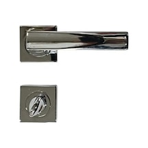 Sese Duru Modeli Rozetli Wc Kapı Kolu Krom Renk 200-203r-02-18