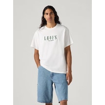 Levi's Lse Ss Relaxed Fit Tee Serif Logo White Erkek T-shirt A2082-0258-4735 Beyaz