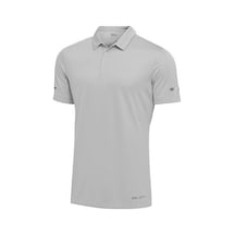 Ghassy Co. Erkek Dry Fit Hızlı Kuruma Nem Emici Teknik Performans Golf Polo Yaka Spor T-shirt 001 Açık Gri