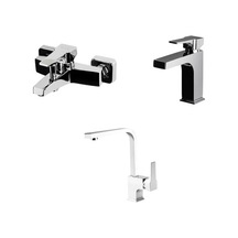 Lavabo, Banyo Ve Evye İçin Batarya Seti İle Modern Tasarım Altın