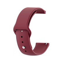 Caseonn Qcy Watch Gt Kordon Esnek Spor Silikon Kayış Bordo