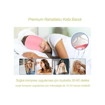 Premium Rahatlatıcı Jel Kafa Bandı Elastik Kadın Erkek Soğuk Sıcak Kompress Ağrı Uyku