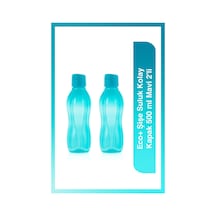 Tupperware Eco + Şişe Suluk Kolay Kapak 500 ML Mavi 2'li