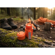 Uzman3d Waterproof Kibrit Kutusu Outdoor Tactical Kamp Turuncu