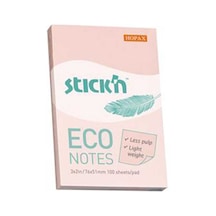 Hopax Stıckn Yapışkanlı Not Kağıdı 100 Yp 76x51 Eco Patel Pembe He21742