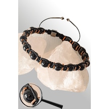 Sertifikalı Rose Hematitli 6 Mm Doğal Şungit Shungite Taşı Bile Çok Renkli