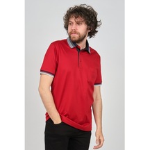 Galante Erkek Cep Detaylı Polo Yaka T-Shirt 07100706 Kırmızı-Kırmızı