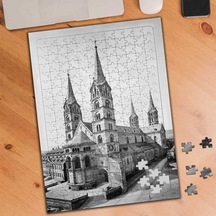 Lüks Mimari Yapı 240 Parça Puzzle Yapboz-554149