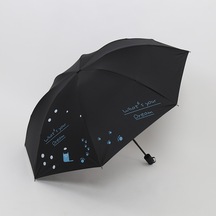 Bba Unisex Katlanabilir Güneş Şemsiyesi Kedi Siyahı