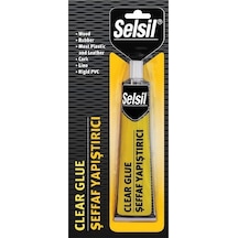 Selsil Clear Glue 70g Şeffaf Süper Yapıştırıcı Kağıt - Ahşap - Metal - Deri 4533