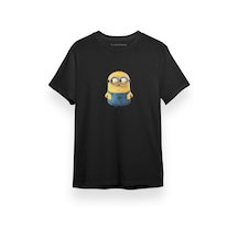 Sarı Minyon Siyah Kısa Kol Erkek Tshirt 001