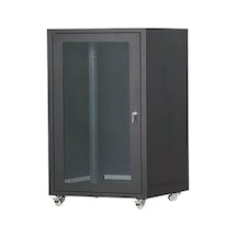Setrack 19" 16U 600 x 800 Tekerlekli Camlı Rack Kabinet