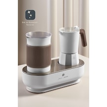 Jumbo x Homend JoyPot 5013H, Süt Köpürtme Fonksiyonlu ve 4 Farklı Kahve Programlı Mochapot