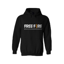 Tarzsokak Free Fire Unisex Kapüşönlu Hoodie Siyah