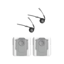 Roborock Q10 S5 & Q10 S5+ Uyumlu 2 Adet Yan Fırça 2 Adet Toz Torbası