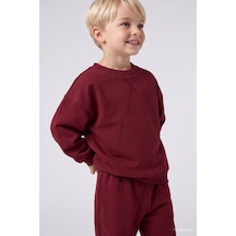 Defacto Bisiklet Yaka Uzun Kollu Üst Lastikli Paça Alt 2li Takım Erkek Bebek I0249a526wnbr248 Bordo-br248