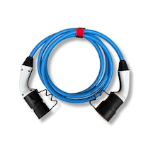 Byco-bev-5032-1205 32a 5m Kablolu Şarj Fiş+priz Seti Trifaze Byco Mavi 22kw