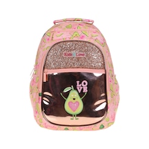 Kaukko Kids Love Sırt Çantası Aynalı taşlı Avokado L5096