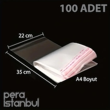 100 Adet 22x35 Kendinden Yapışkanlı Açılıp Kapanabilir Şeker Kurabiye Şeffaf Plastik Poşet Torba