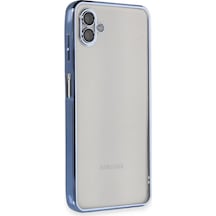 Mey İthalat Samsung Galaxy A04 Kılıf Lensli Silikon - Açık Mavi