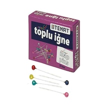 Temat Renkli Toplu İğne 28 Mm Karışık Kutu 78365