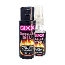 Sıxx 60 Ml Erotikmasaj Yağı Yanında 30 Ml Sıxx Deıaysprey