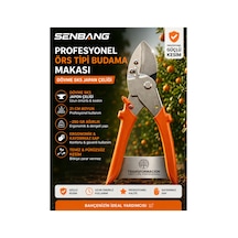 Profesyonel Örs Tipi Budama Makası Sk5 Japon Çeliği Dal Kesme Makası Ergonomik Bahçe Makası 21 Cm
