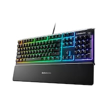 Apex 3 Rgb Oyun Klavyesi 10 Bölgeli Rgb Aydınlatma Ip32 Su Geçirmez Birinci Sınıf Manyetik Bilek Desteği 64812 Ço Diğer