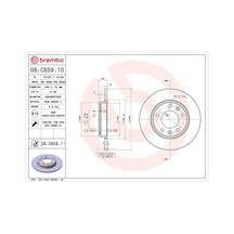 Peugeot 308 Arka Fren Diski 2013-2024 Brembo 08c65911 2adettir