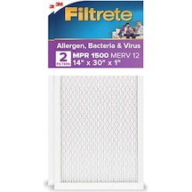 14x30x1, Ac Fırın Hava Filtresi, Mpr 1500, Healthy Ultra Alerjen, 2'li Paket Tam Ölçüler 13,81 X 29,81 X 0,78