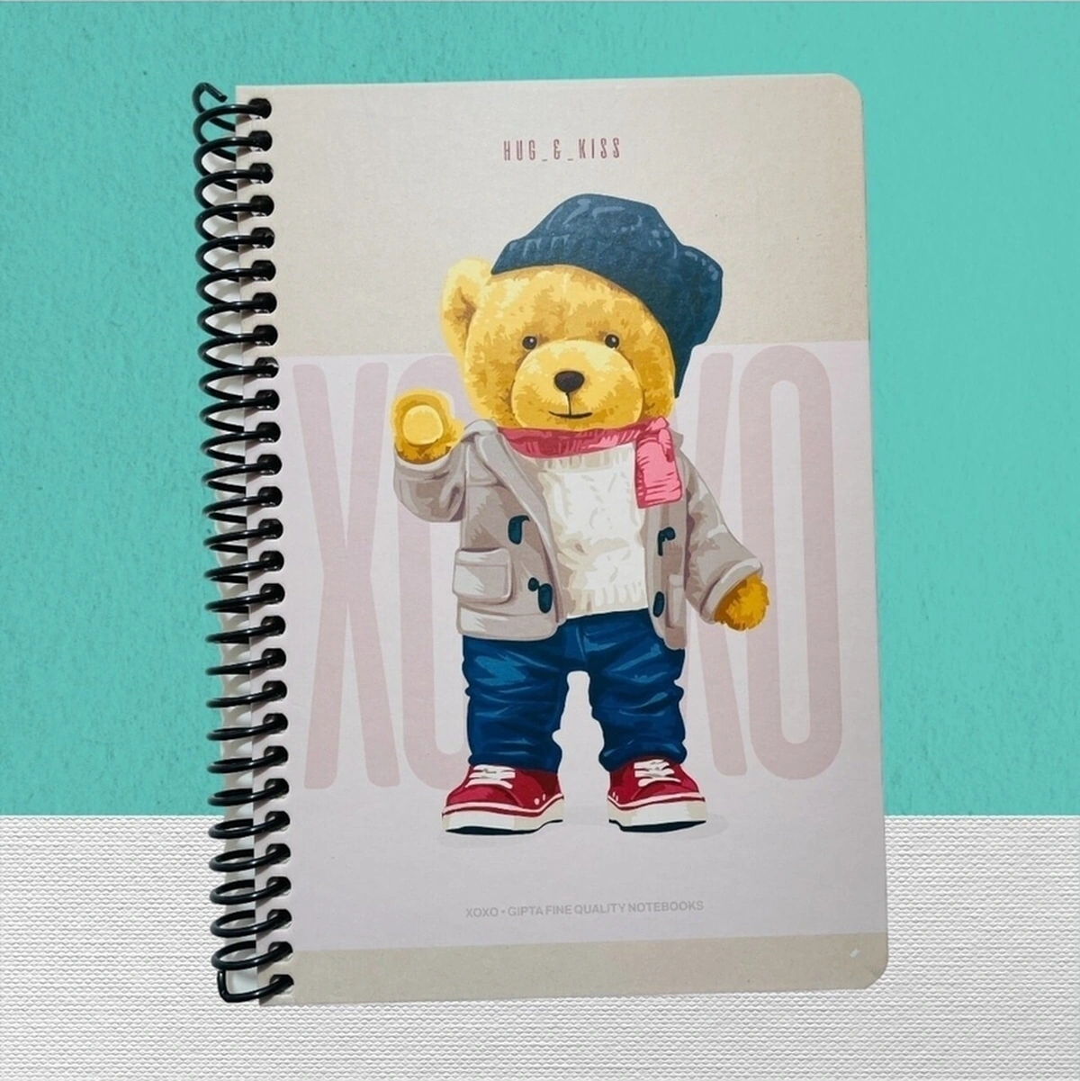 Xoxo Spiralli Sert Kpk. Defter 17x24 120 Yp. Çizgili