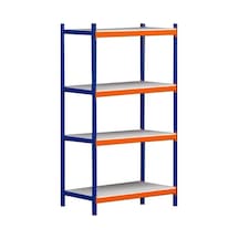 Rafburada Rafburada® 4 Katlı Depo Rafı. 150-300 Kg Taşıma Kapasiteli Hafif