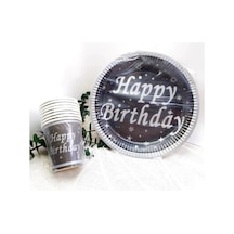 16 Kişilik Happy Birthday Karton ve Tabak Set