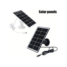 Besthome1 Dream011 5v Usb-c Güneş Paneli Şarj Cihazı, 360 Montaj Braketi, Güvenlik Kameraları İçin Beyaz