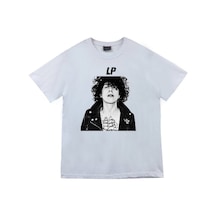 Stoned&Fame Lp Laura Pergolizzi Baskılı T-shirt Beyaz