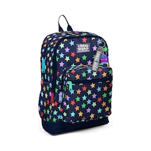 Coral High Kız Çocuk Lacivert Yıldız Desenli İlkokul Sırt Çantası Dört Bölme 33209