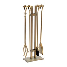 Somıneco 5 Li Lüx Ithal Antik Gold Patinalı Şömine-soba Maşa Takımı Aksesuar Seti Sg-018 Sku: Mırstk0756821a86