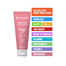 Pierre Cardin Ton Eşitleyici Aydınlatıcı Yüz Güneş Kremi Pink Touch Tone-up Spf50+/pa++ 50 Ml