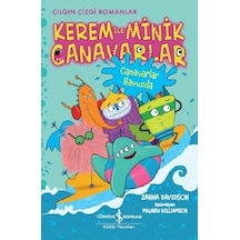Canavarlar Havuzda: Kerem ile Minik Canavarlar-Çılgın Çizgi Romanlar - Zanna Davidson - İş Bankası Kültür Yayınları