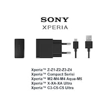 Senalstore Sony Xperia Uyumlu Şarj Cihazı Aleti Ve Kablosu Z Z1 Z2 Z3 Z4 Z5 M5 E5 Xa