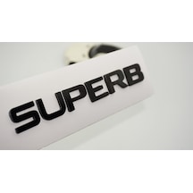 Dk Tuning Skoda Superb Bagaj Yeni Nesil Parlak Siyah Yazı Logo Ar