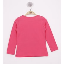 Toontoy Kids Toontoy Kız Çocuk Papatya Vazo Baskılı T-shirt Fuşya