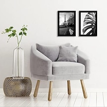 8x12 Siyah Resim Çerçevesi - Kırılmaz Camlı Kompozit Ahşap - Duvar Ve Masa Üstü İçin Yatay Ve Dikey Biçimler 2'li Paket