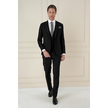 Efor Tk 907 Slim Fit Siyah Spor Takım Elbise Siyah