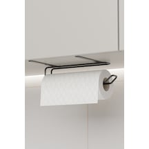 Havluluk Peçetelik Askısı Banyo Mutfak Düzenleyicisi Kağıt Rulo Havlu Askılığı Pratik Siyah Rulo Siyah