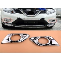 Nissan X-trail Uyumlu 2014 2017 Sis Lambası Kaplama Krom