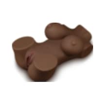 Lilitu Shop Zenci Yarım Vücut Anal Vajinal Silikon Masturbator - Street Girl
