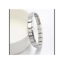 Italian Charm Silver Detailed Nomination Model Bileklik Silver - 646489826 Silver