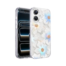 Onegif Apple iPhone Uyumlu iPhone 16 Desina Magsafe Kapak - Desen 2 Renkli