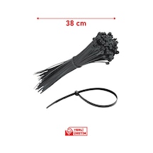 Zenith 8x380 Beyaz Kablo Bağı 100 Adet Dayanıklı Plastik Cırt Kelepçe